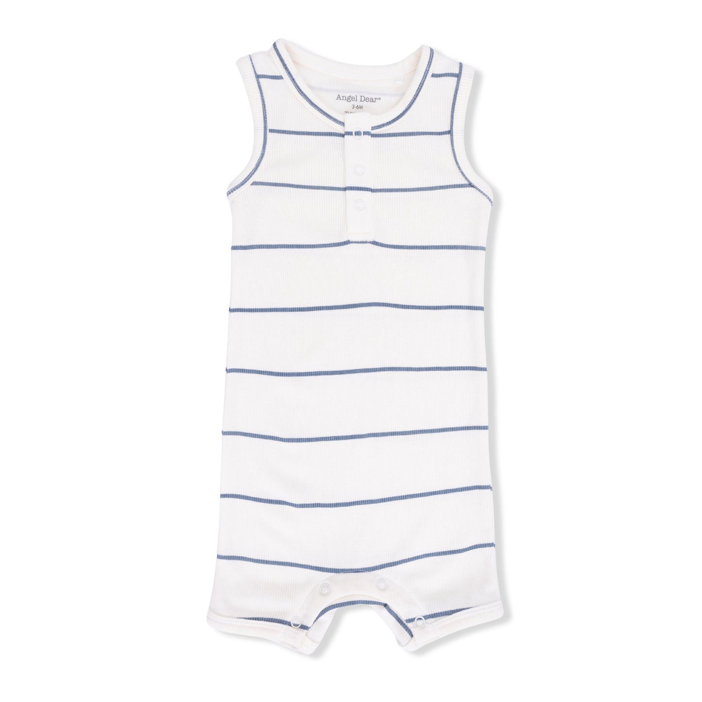 Vintage Stripe Henley Shortie Romper