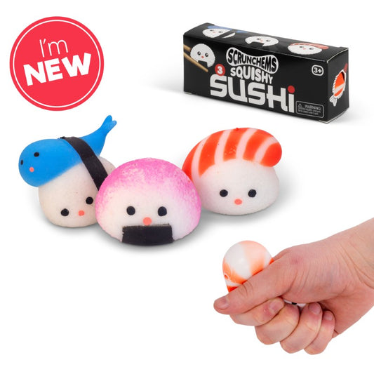 Scrunchems Squishy Sushi 3pk