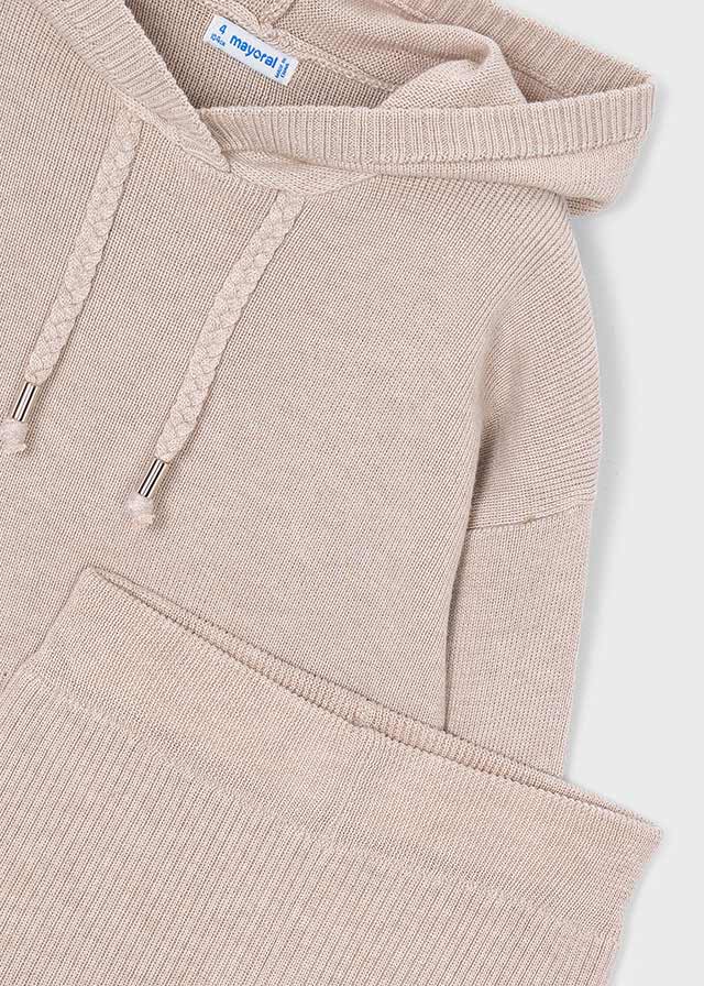 Taupe Knit Hoodie & Pant Set
