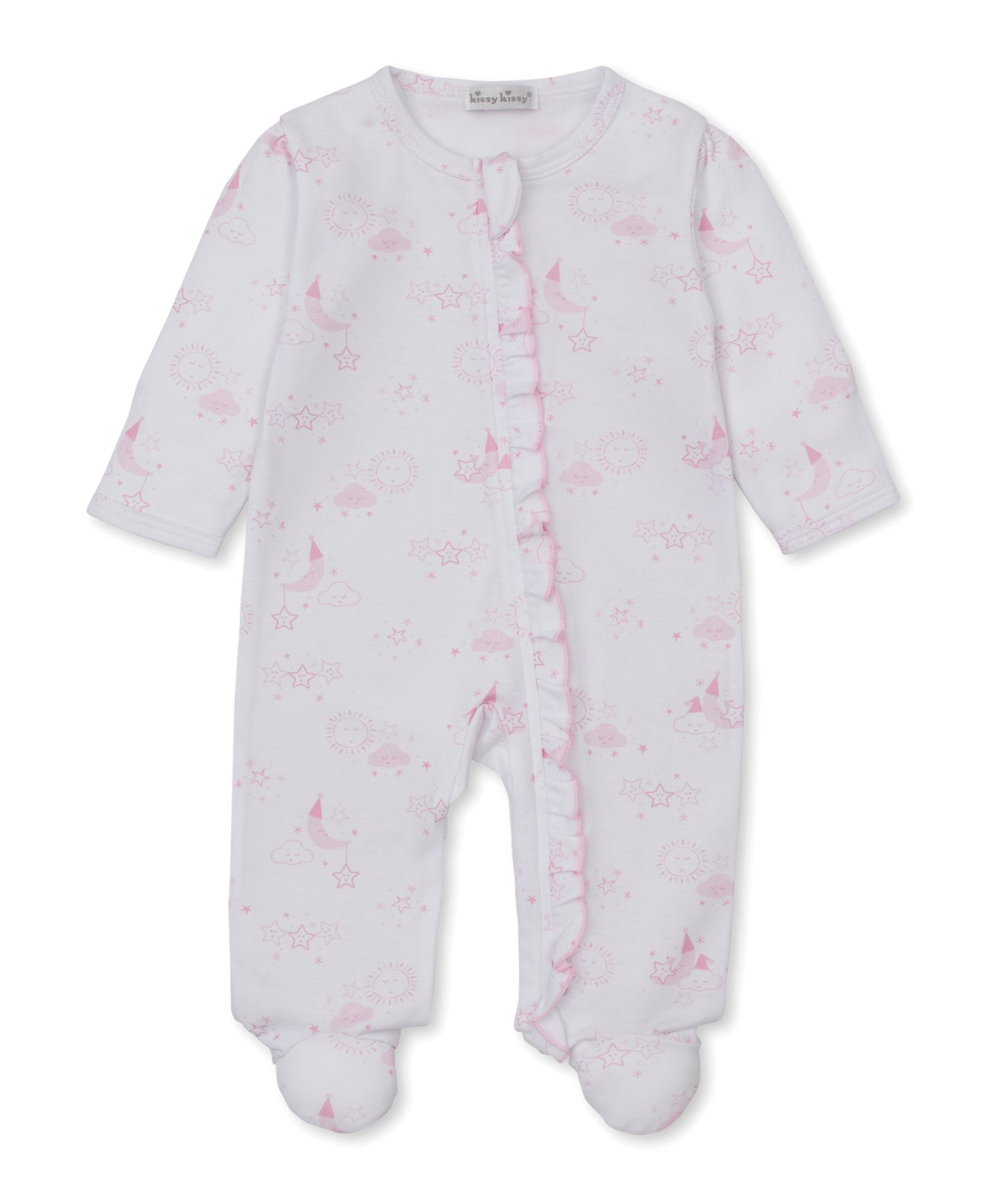 Nightfall Pink Zip Footie