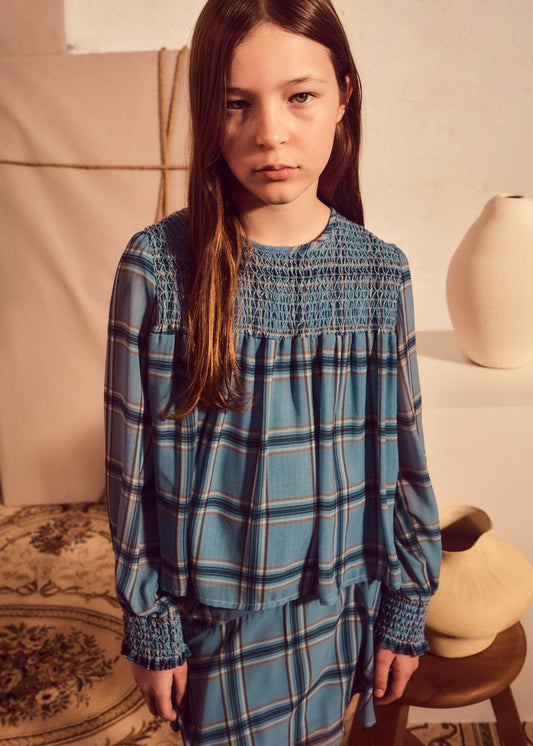 Iceberg Smocked Chiffon Blouse