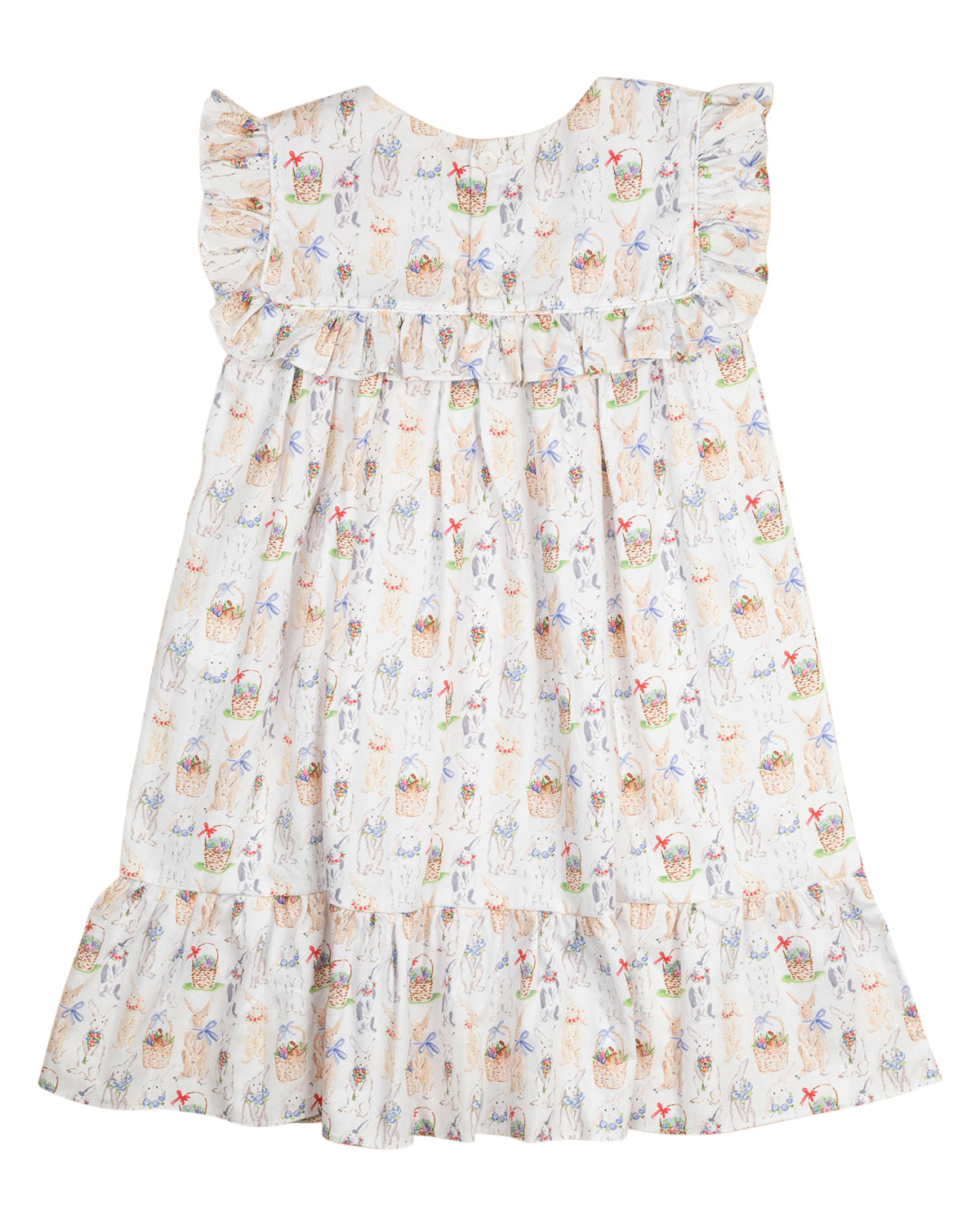 Bunny Blossom Ruffle Collar Dress
