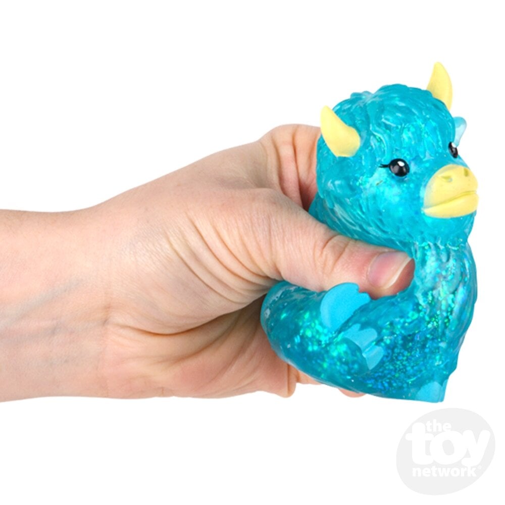 3" Glitter Sugar Highland Cow