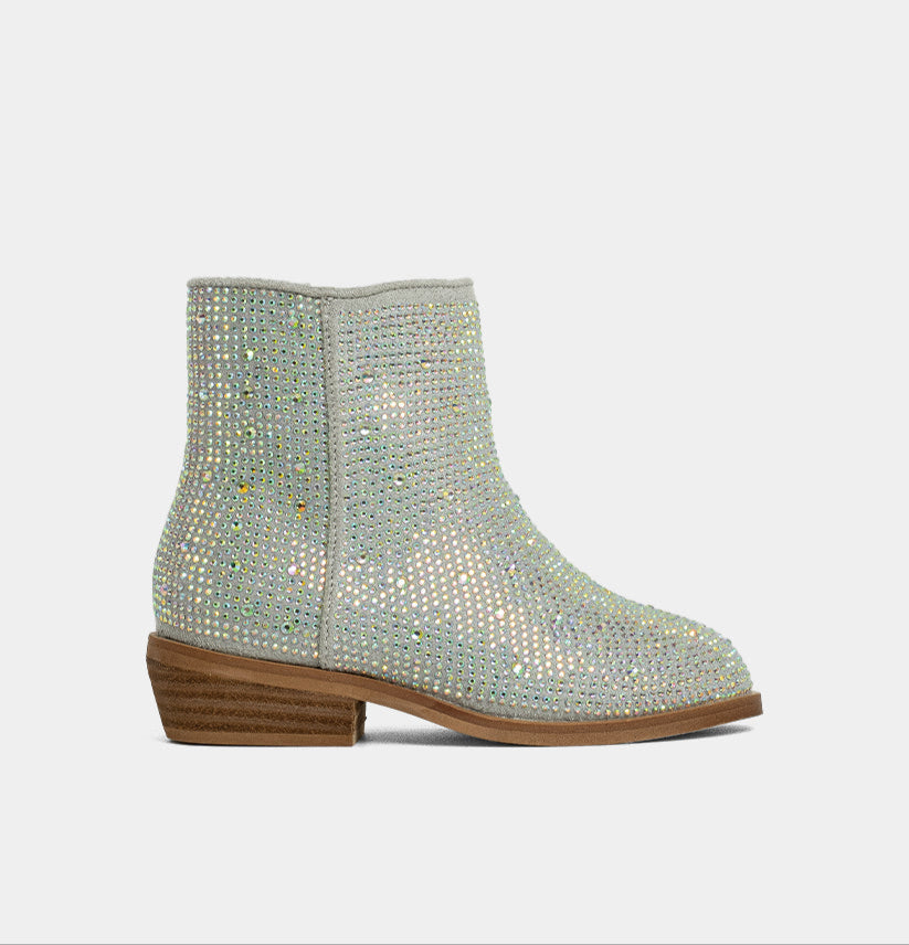 Iridescent Vanilla Mini Boots