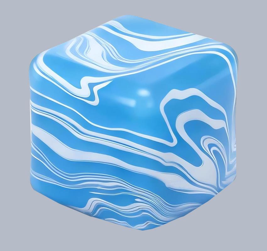 2.2" Dough Doughs Marbelized Sugar Squish Cube