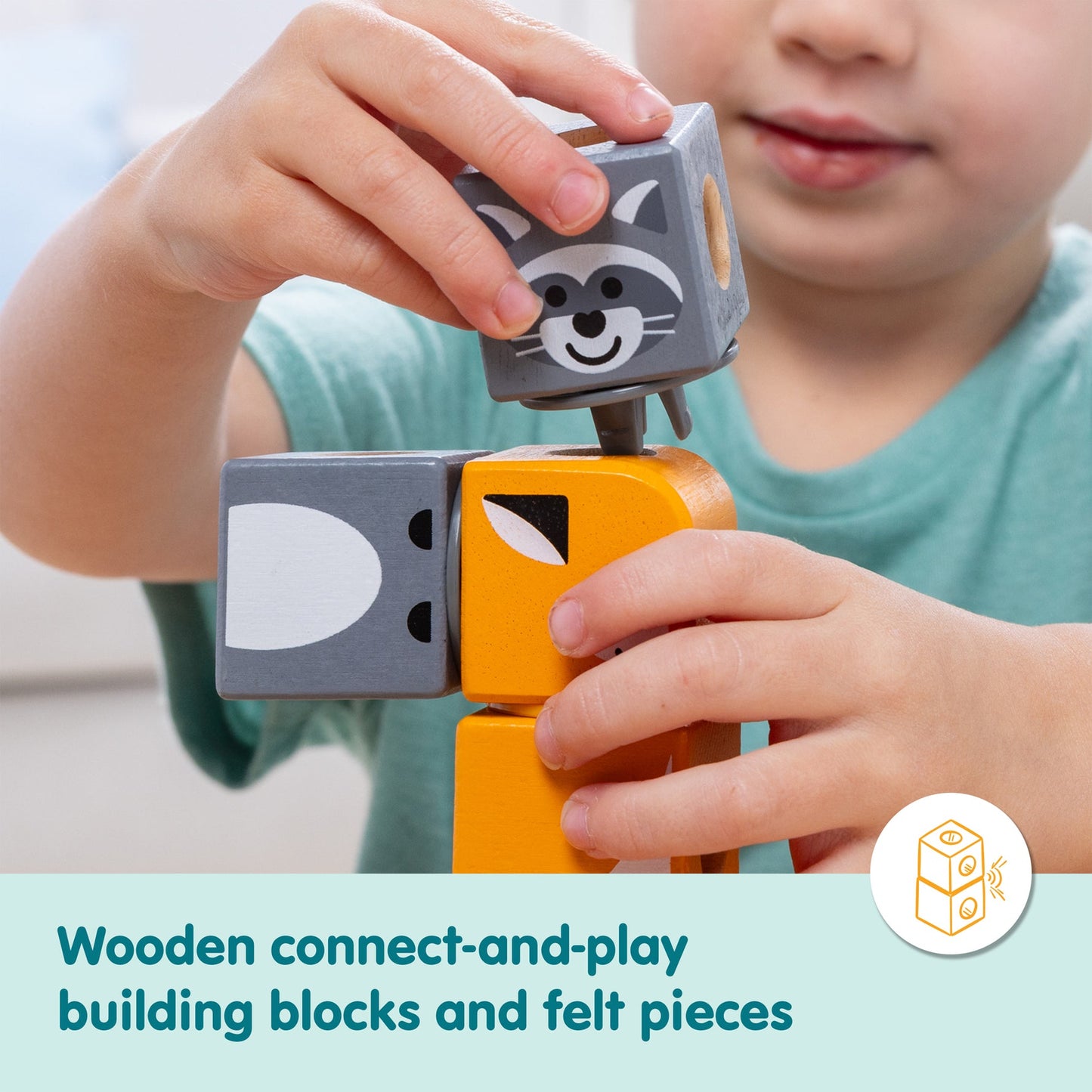 16pc Woodland Friends Blockables