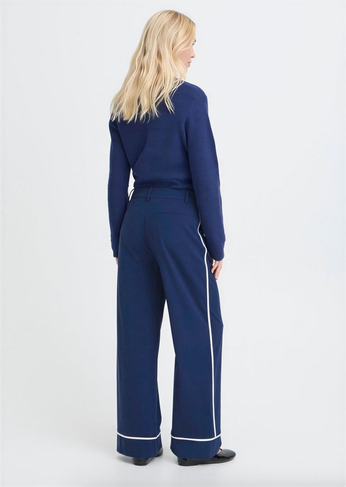 BYDanta Navy Piping Pant