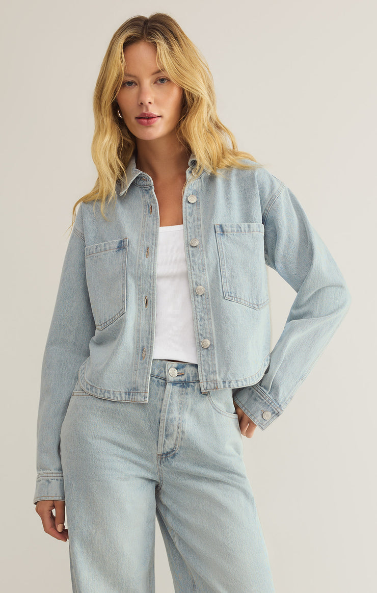 All Day Crop Denim Jacket