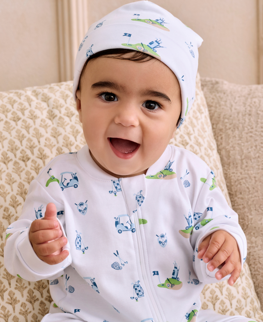 Golf Championship Blue Zip Footie