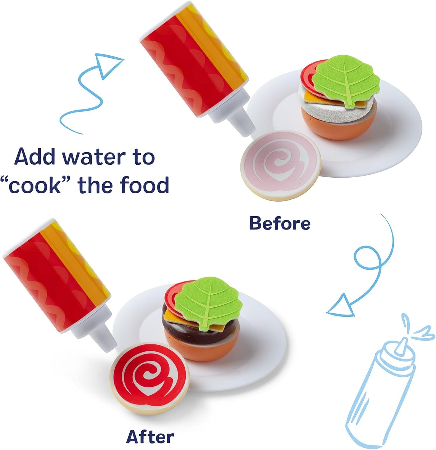 Flip & Fry Grill Play Set - Color Changing