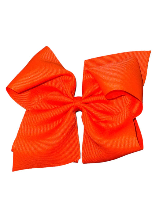 Large Neon Orange Bow (HUG)