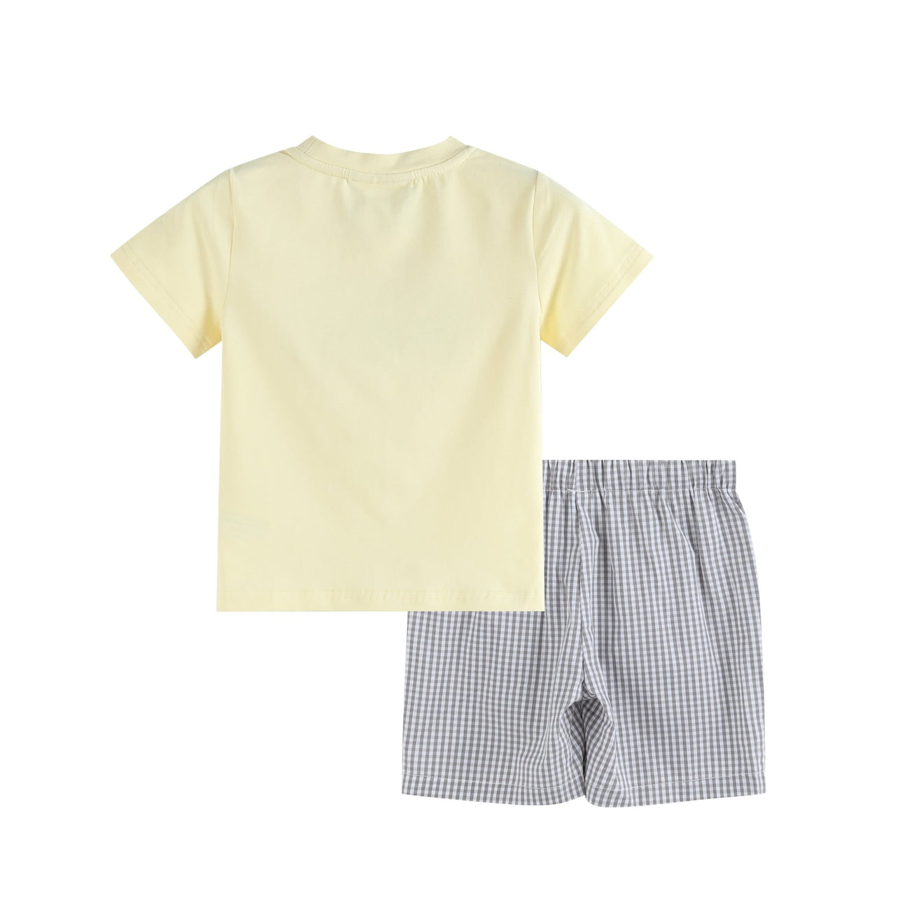 Green Tractor Smocked Short Set