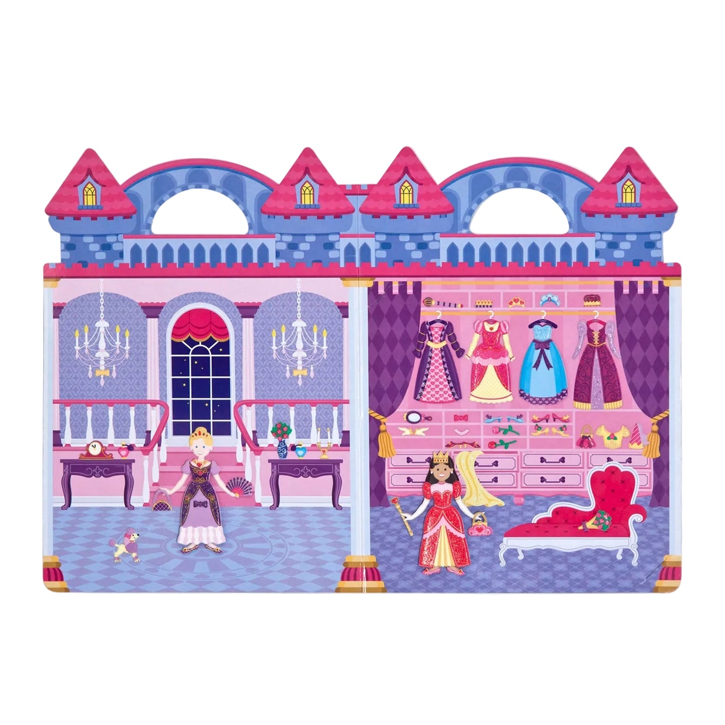 68pc Puffy Sticker Play Set - Princess