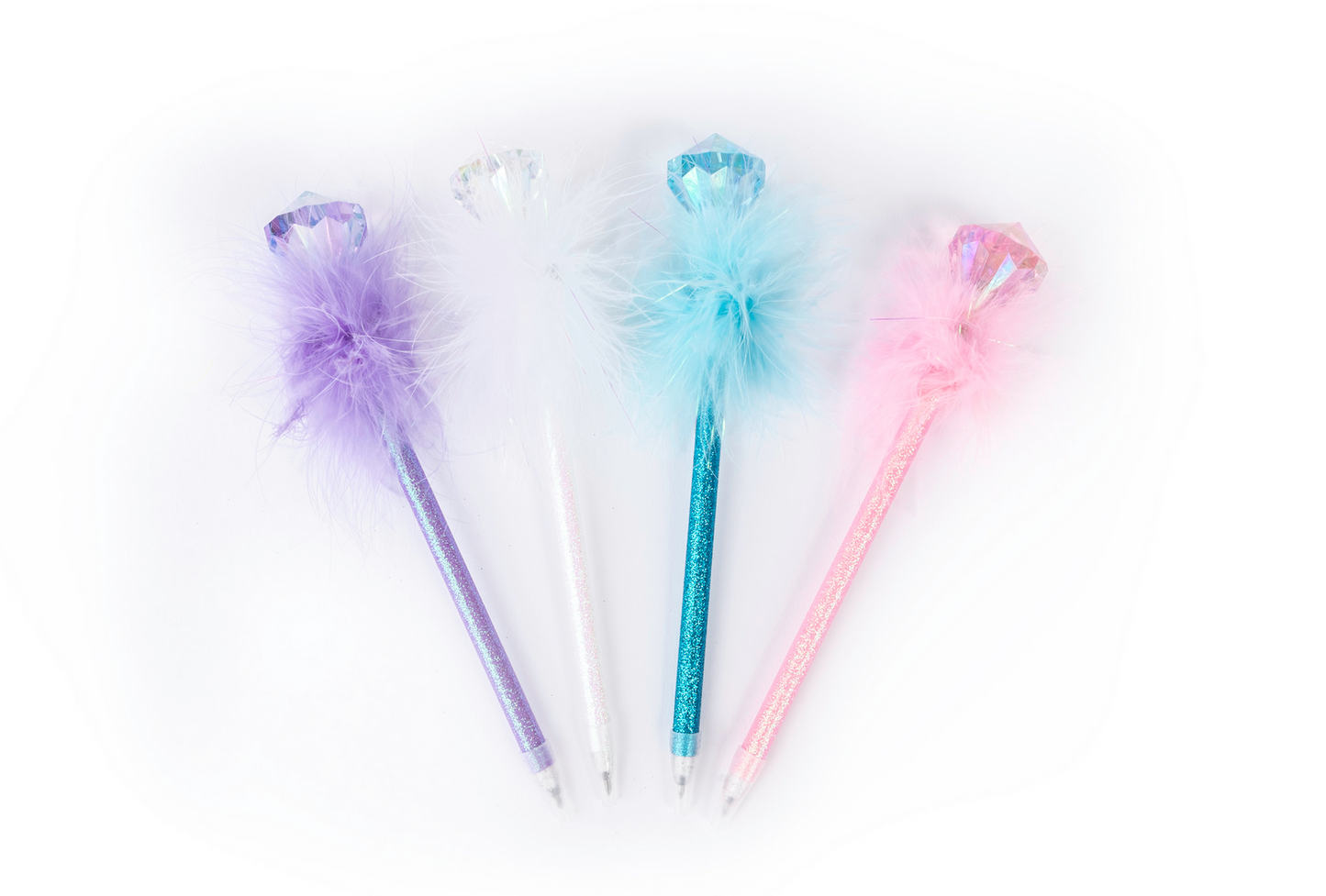 Diamond Gem Fluffy Pens - Assorted