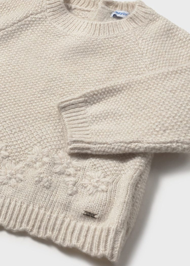 Flower Embroidered Sweater