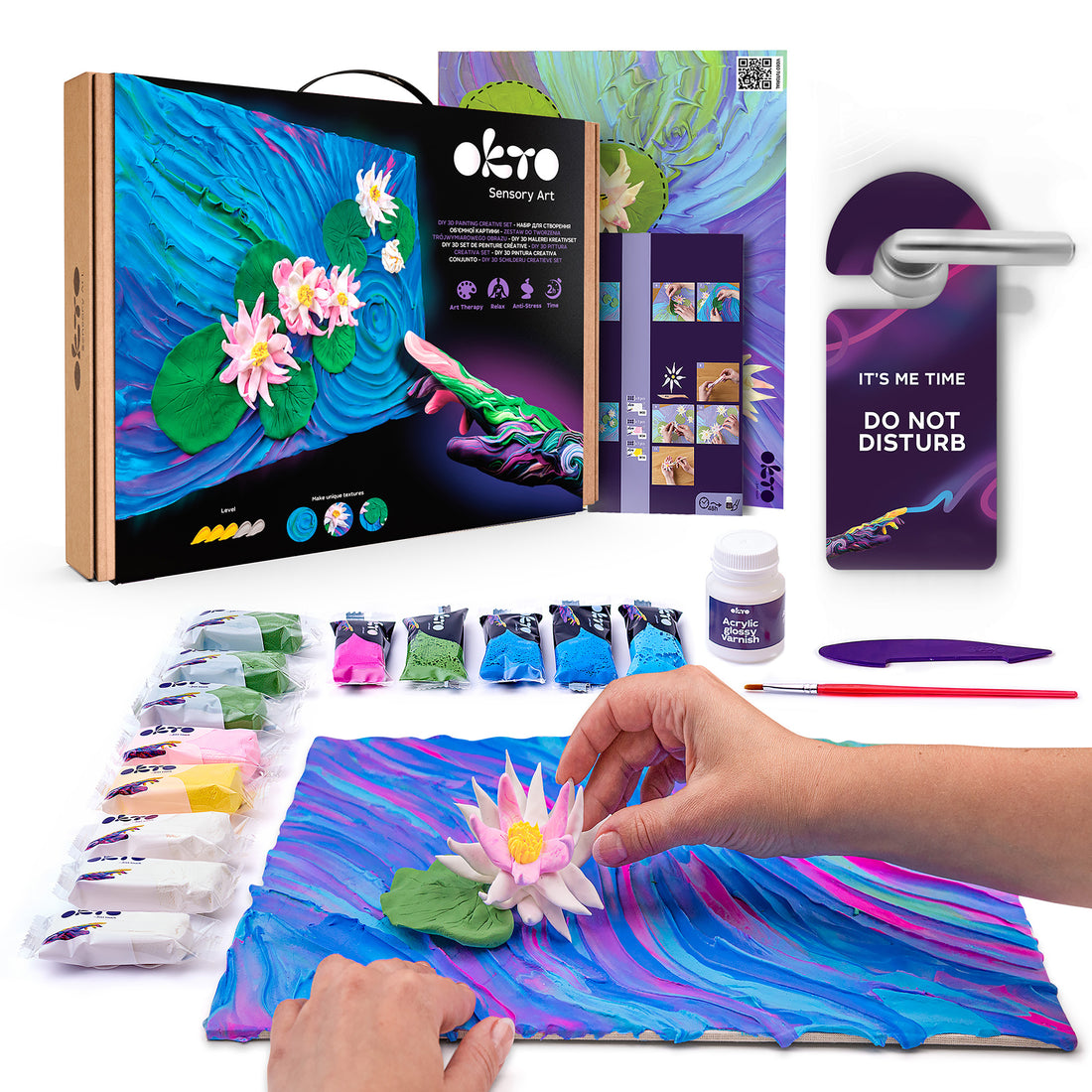 OKTO Sensory 3D Painting "Water Lilies"