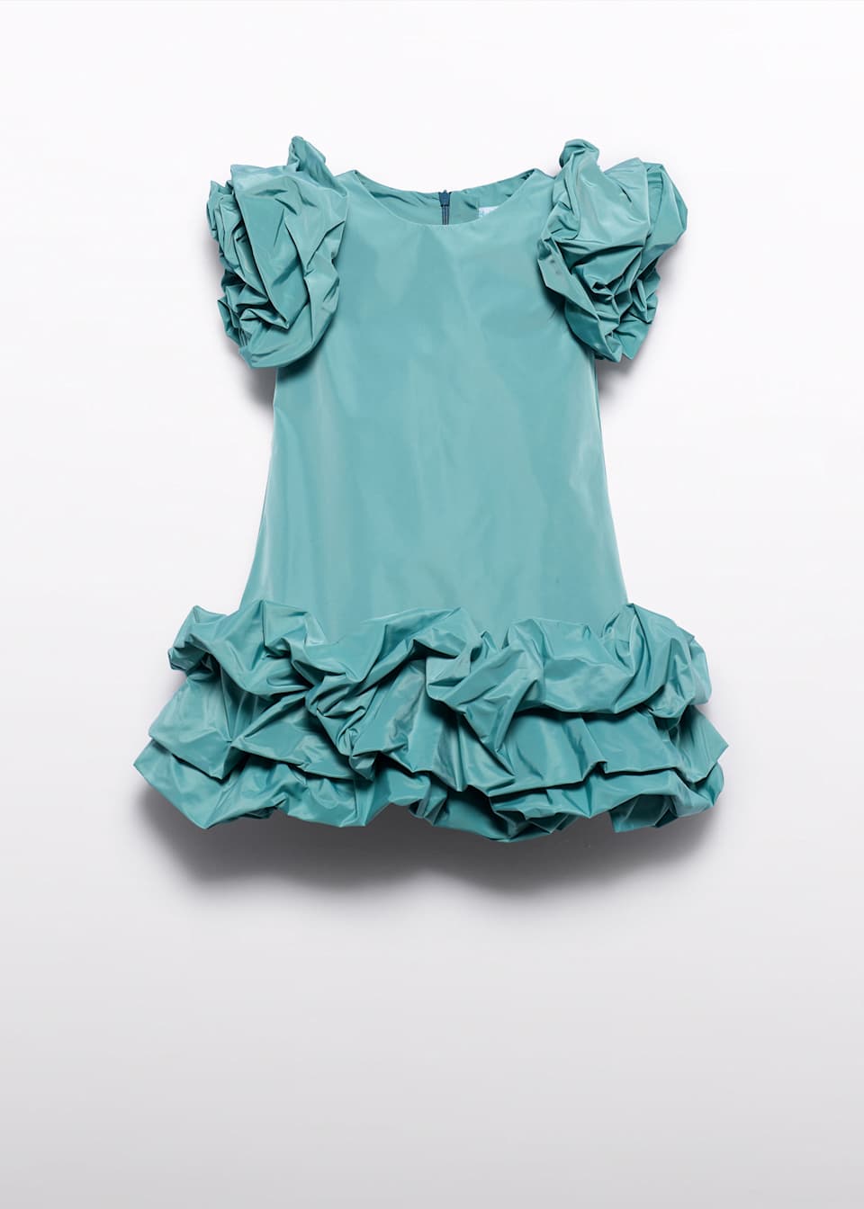 Blue Cloud Taffeta Dress