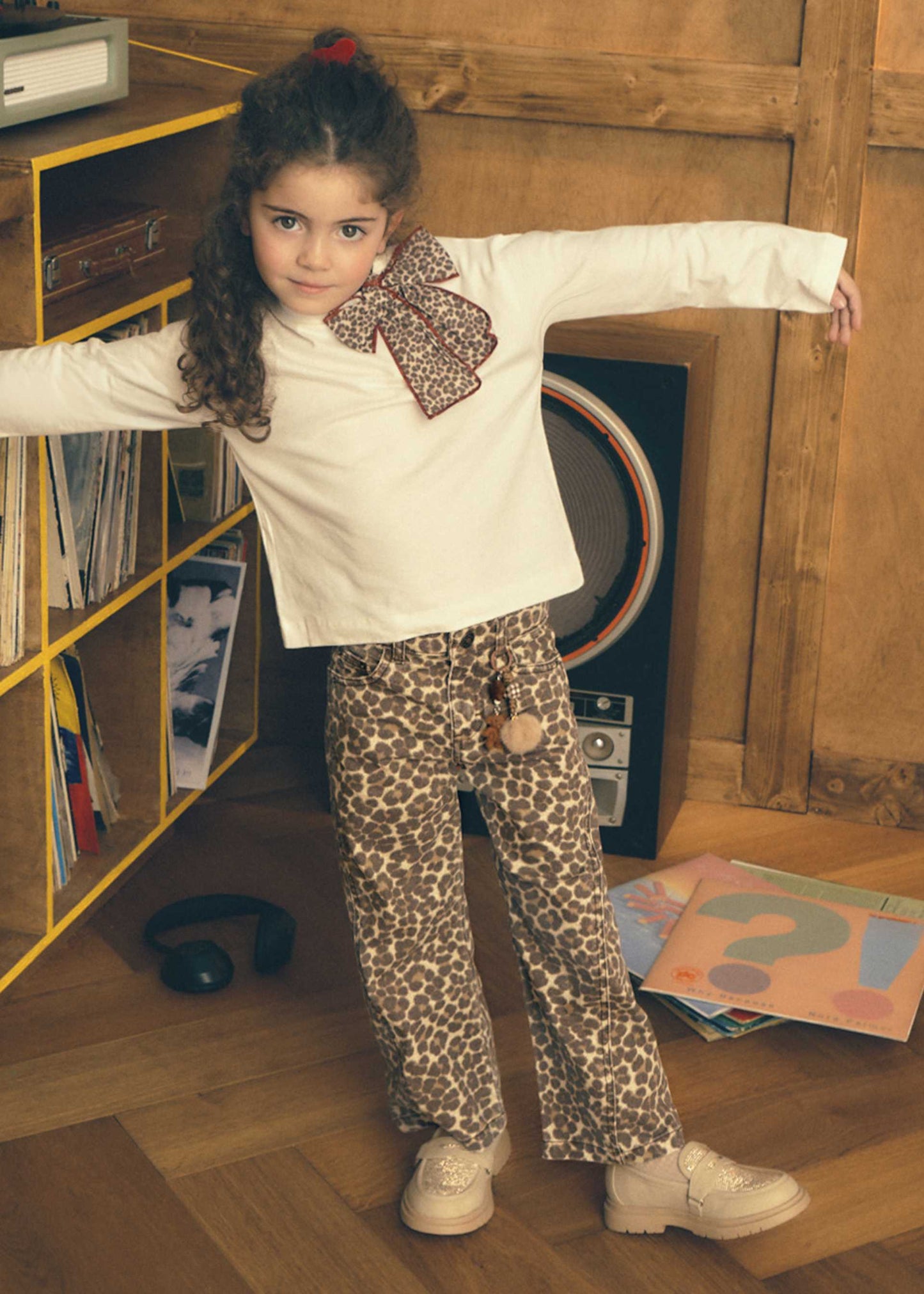 Chestnut Cheetah Twill Pant