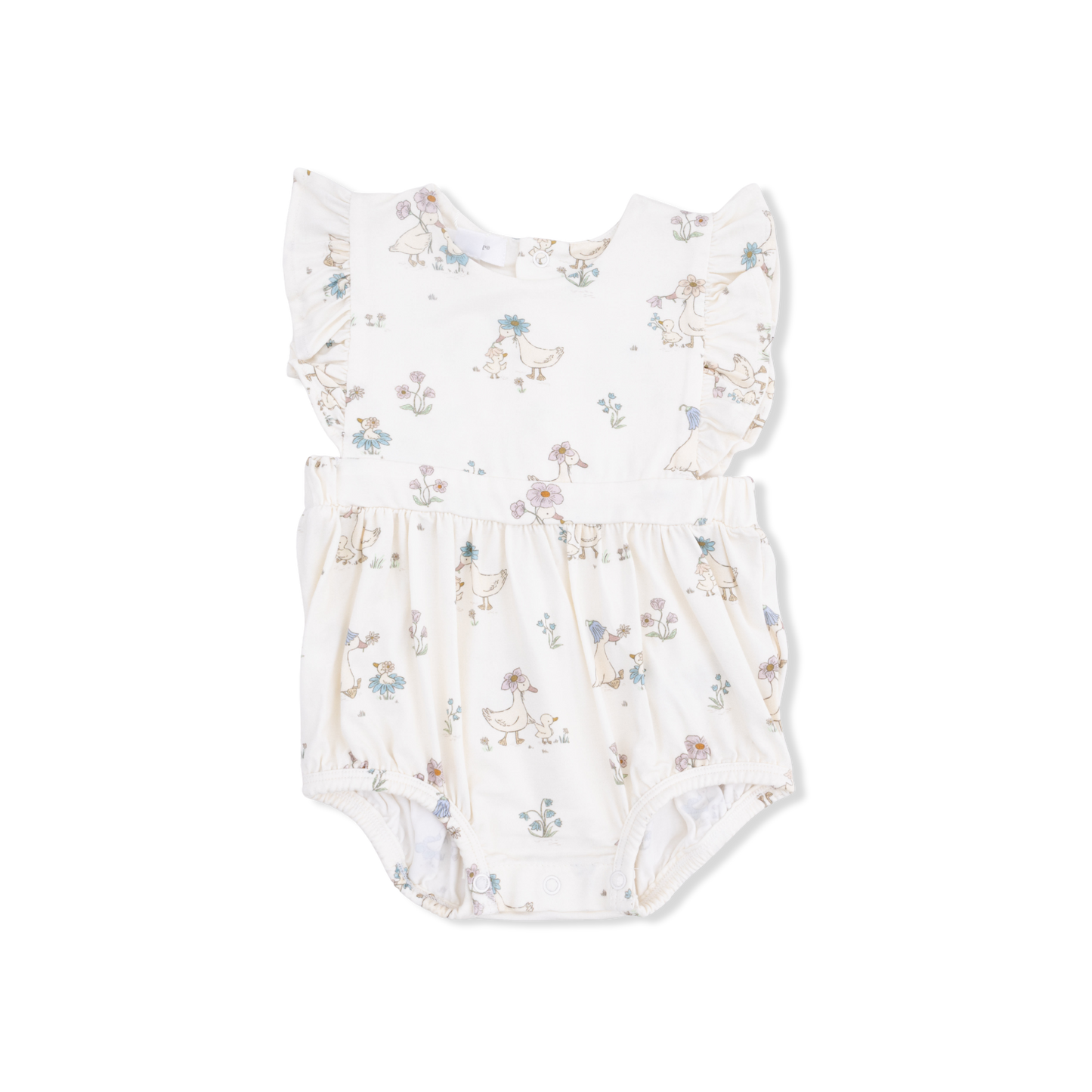 Flower Ducklings Ruffle Sunsuit