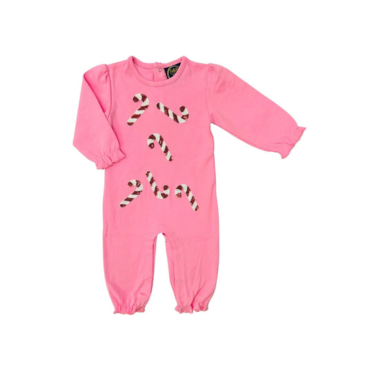 Sequin Candy Cane Romper