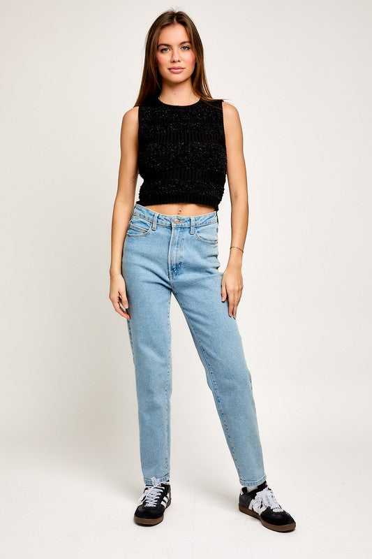 Isla Contrast Sweater Top