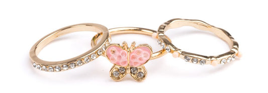 Boutique Chic Butterfly Garden Rings