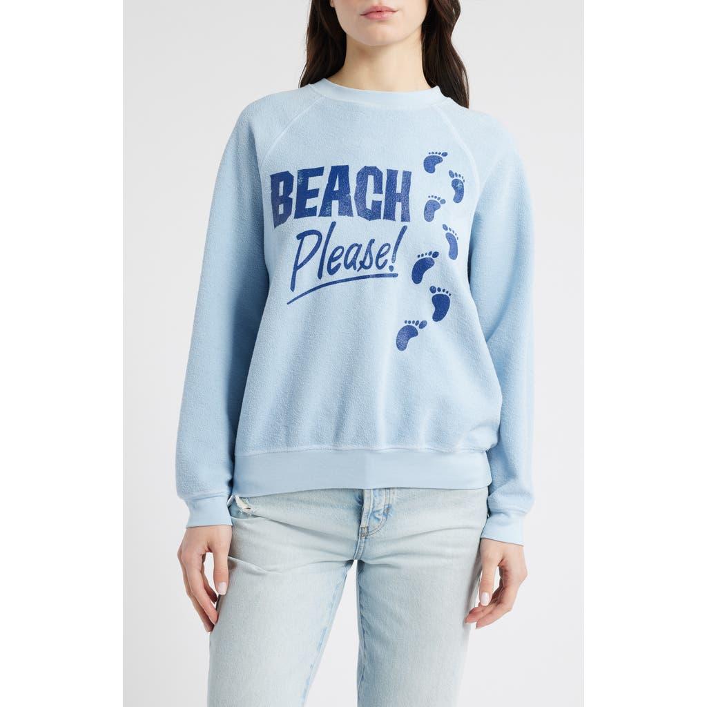 Beach Please Raglan Sweatshirt