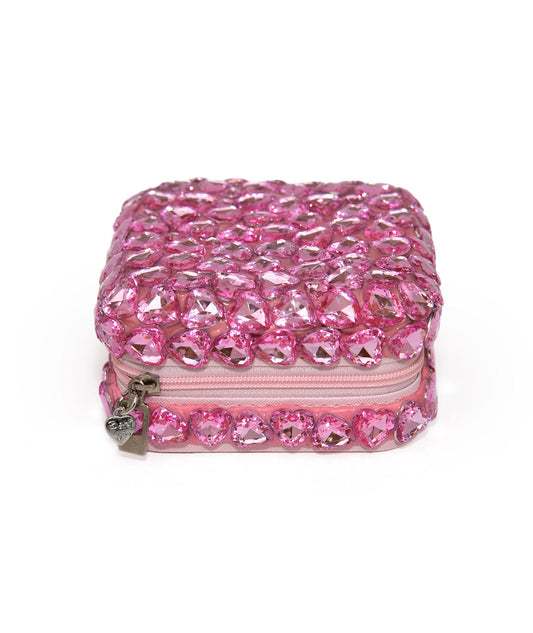 Pink Heart Jewelry Box