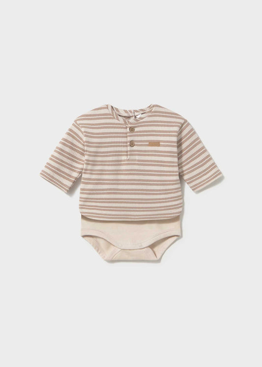 Almond Striped Bodysuit