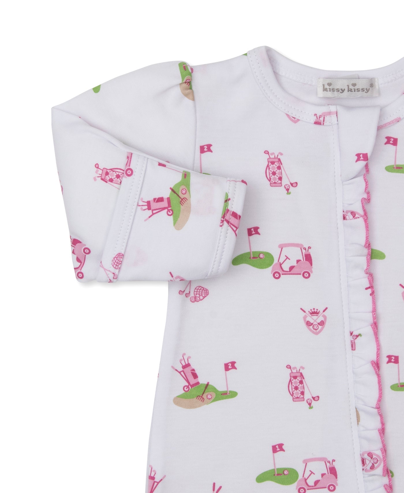 Golf Championship Pink Zip Footie