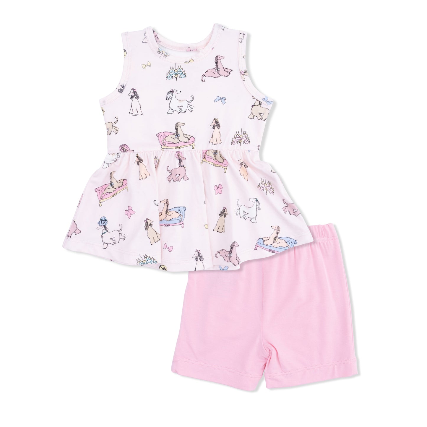Fancy Hounds Peplum Set