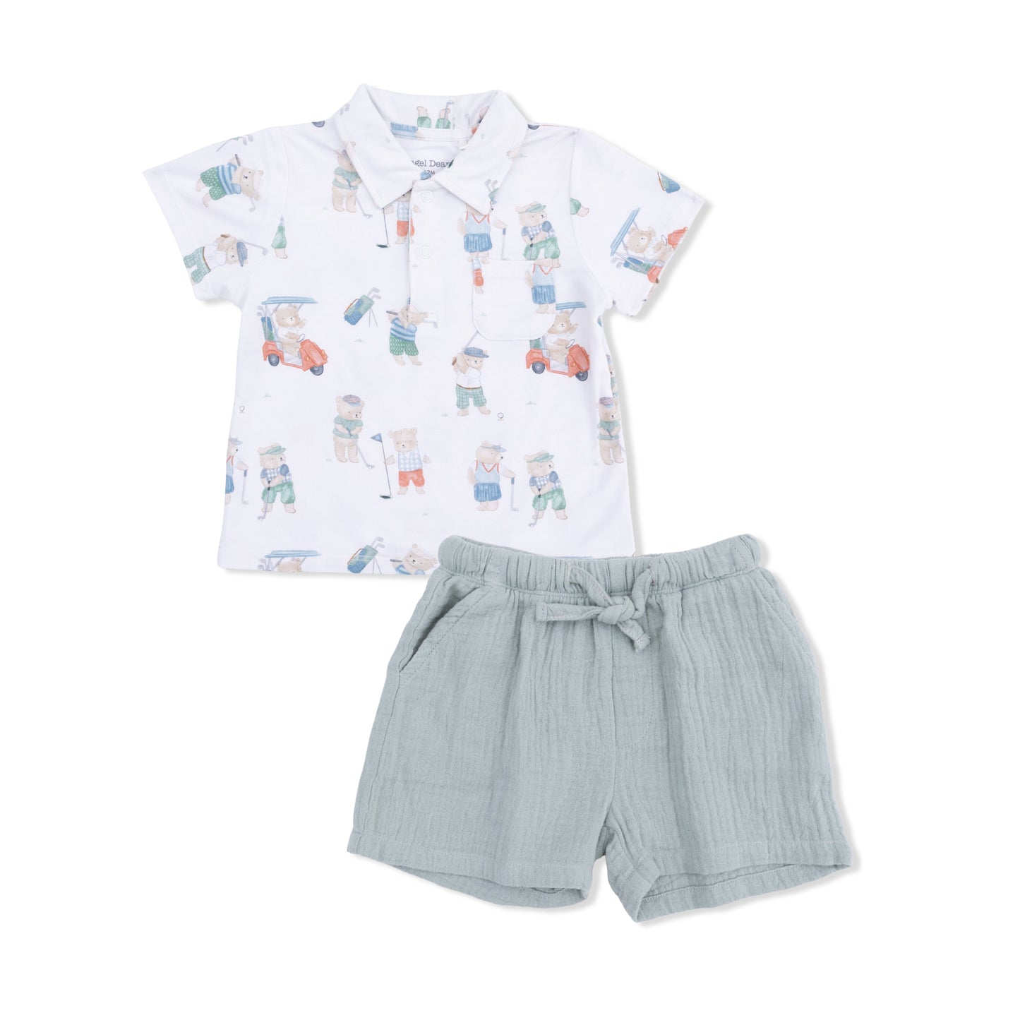 Golfing Teddy Bears Short Set