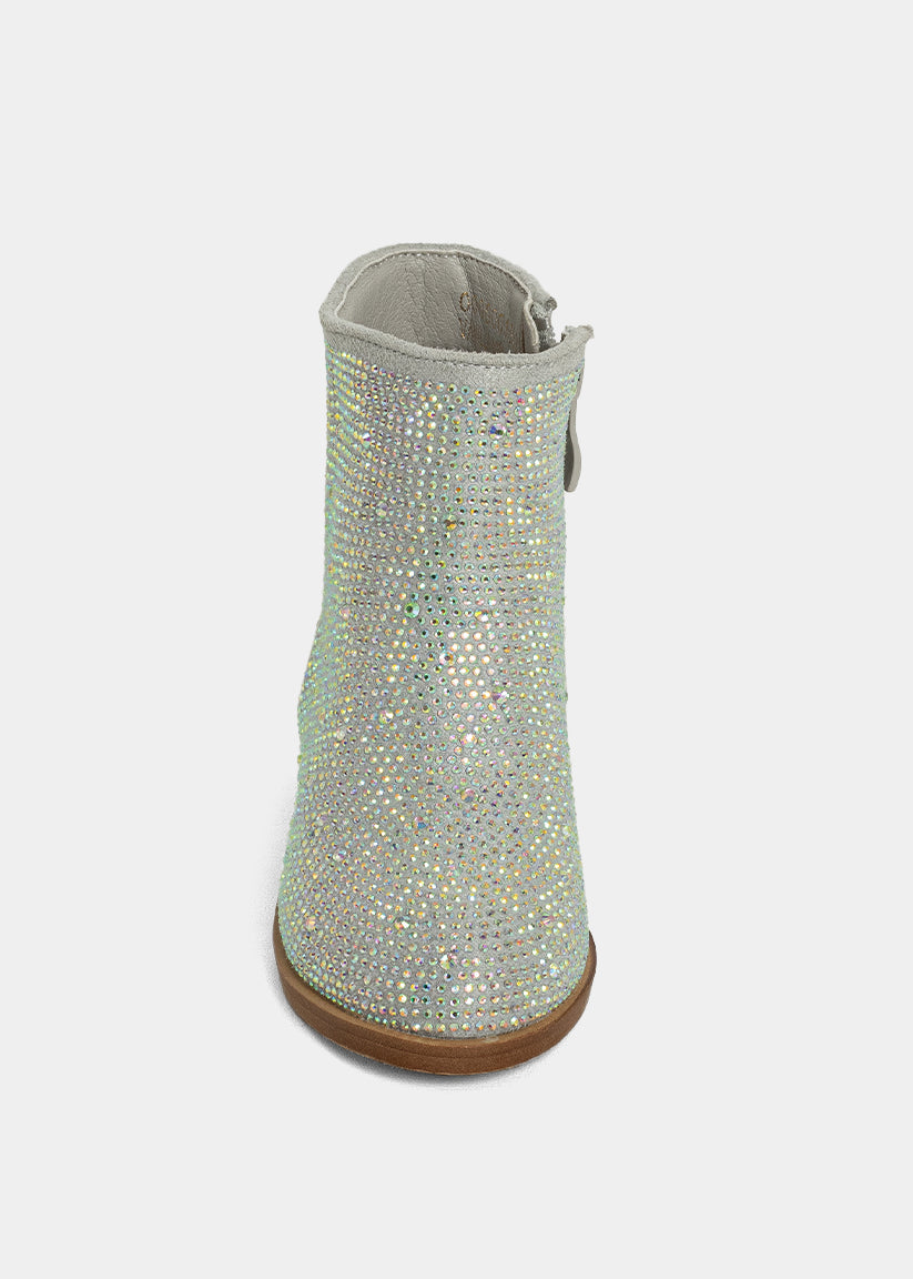 Iridescent Vanilla Mini Boots