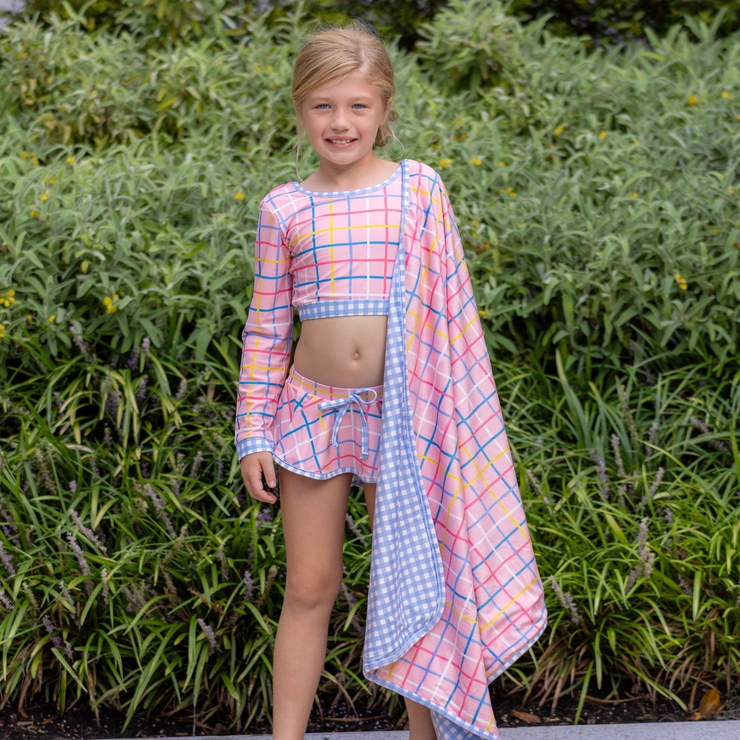 Dreamscape Plaid Skirt Bikini