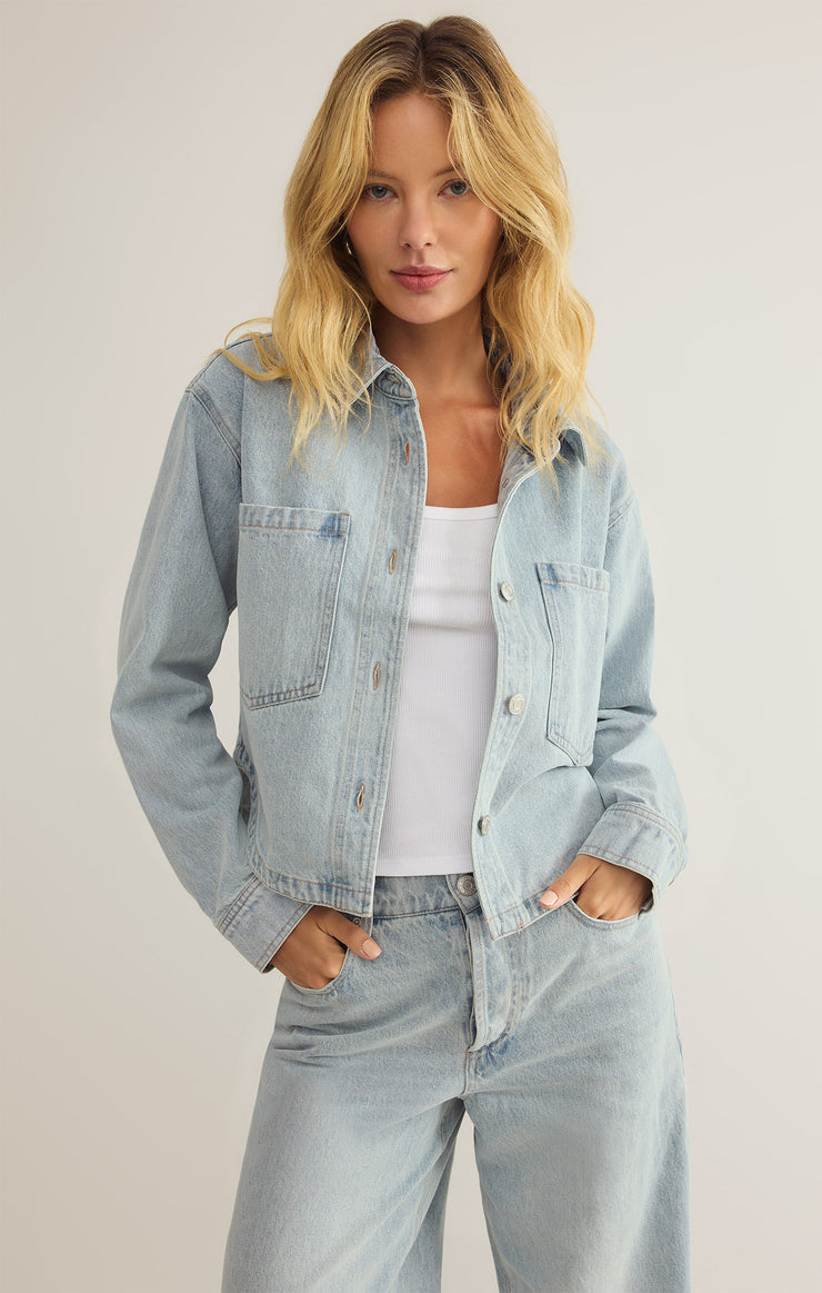 All Day Crop Denim Jacket