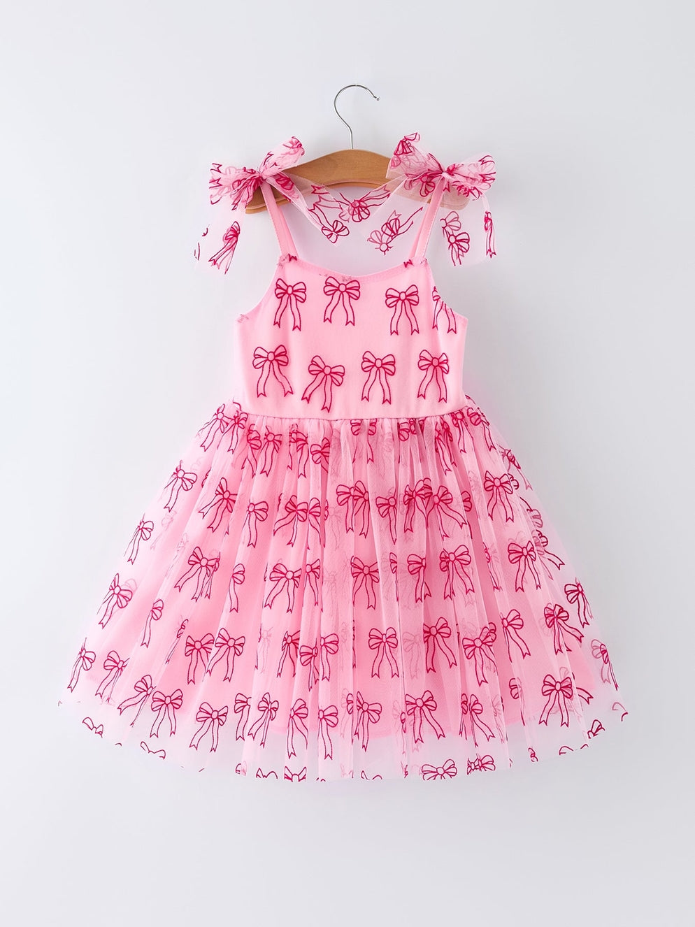 Pink Tulle Bow Dress