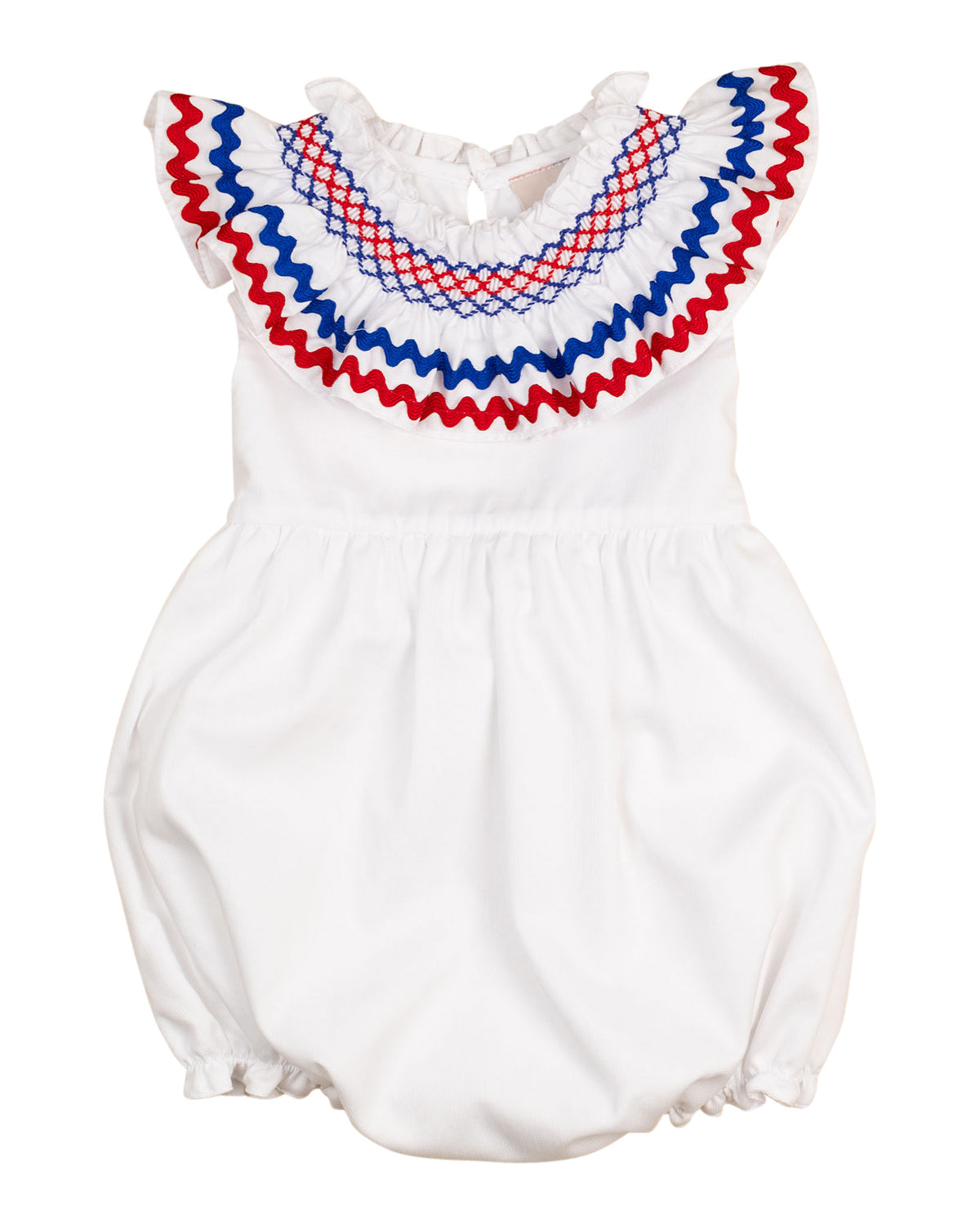 Red White Blue Smocked Chelsea Bubble