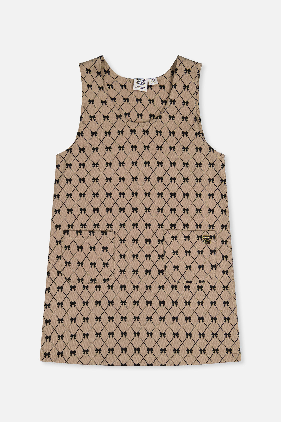 Beige Bow Tie Jumper