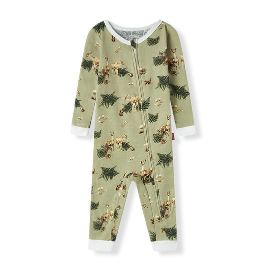 Forest Party Zip Romper