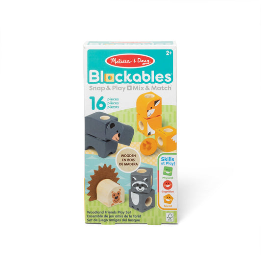 16pc Woodland Friends Blockables