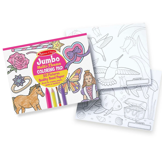 Jumbo Coloring Pad - Pink