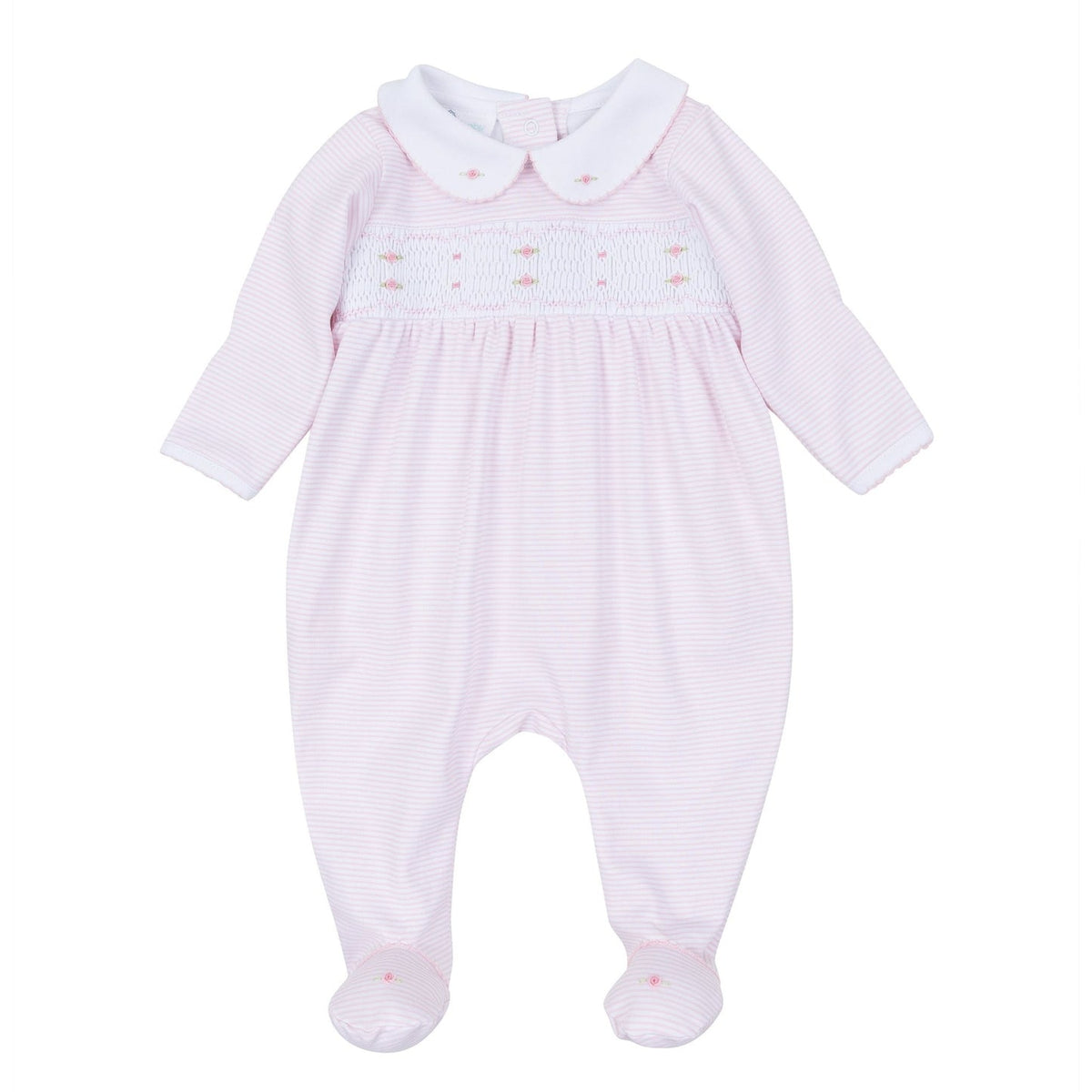 Pink Anna Smocked Footie