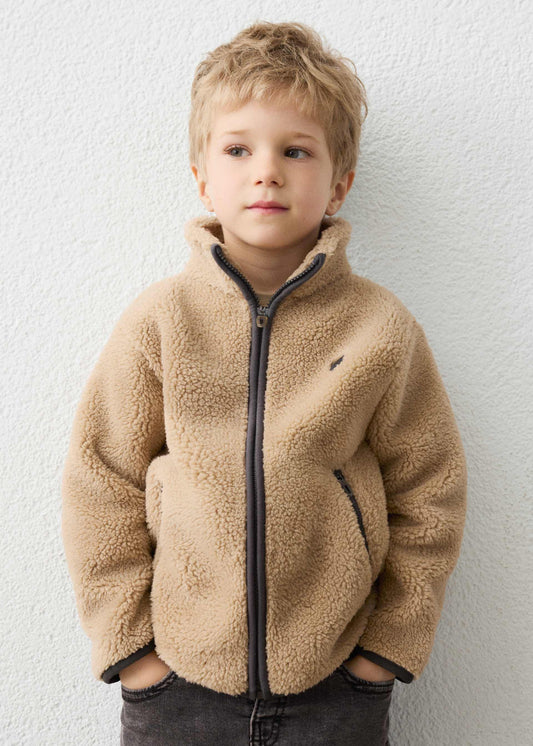 Hazelnut Boy Sherpa Zip-Up