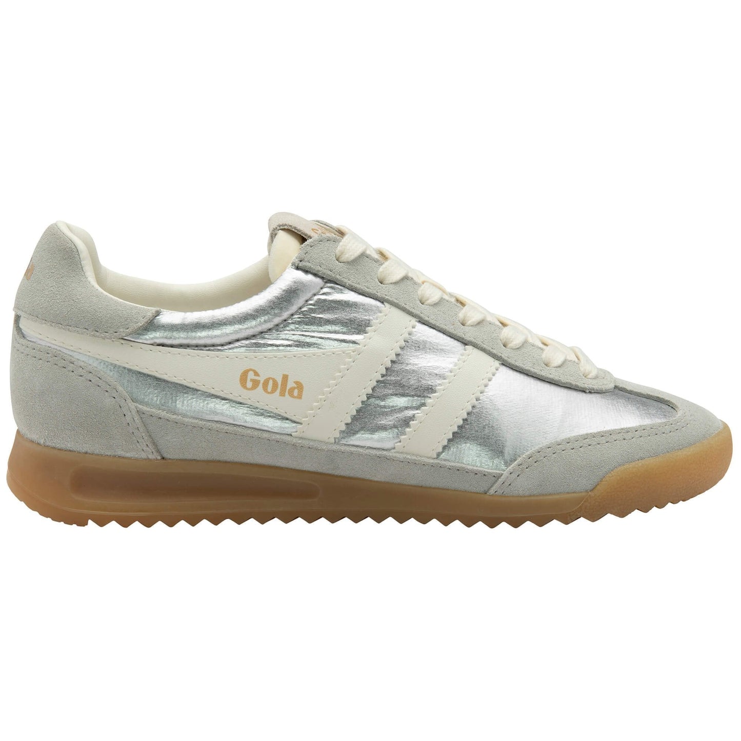 Firefly Metallic Sneakers - Silver/Off White