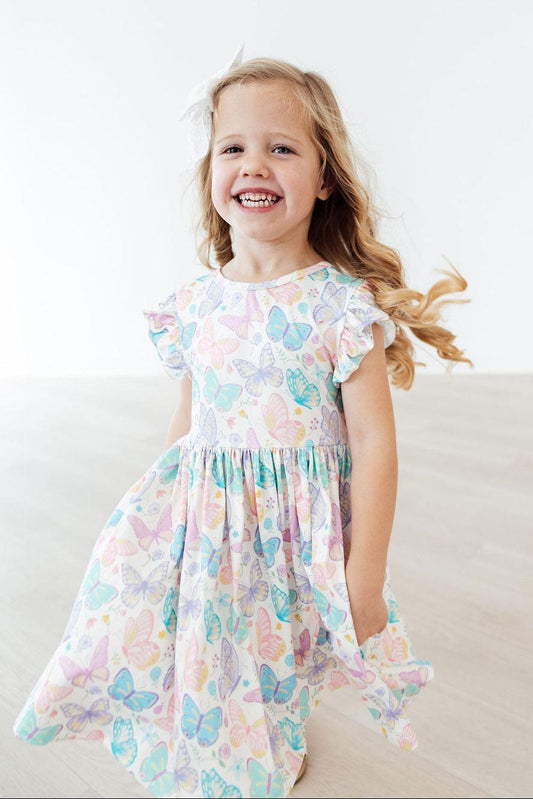 Fluttering Butterflies Twirl Dress