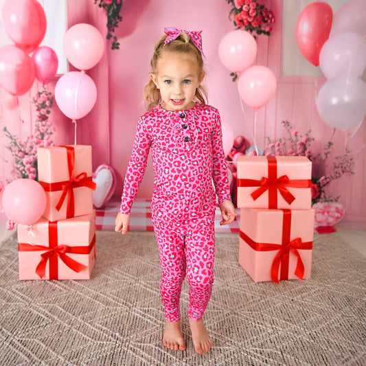 Zuri Leopard Ruffle Lounge Set