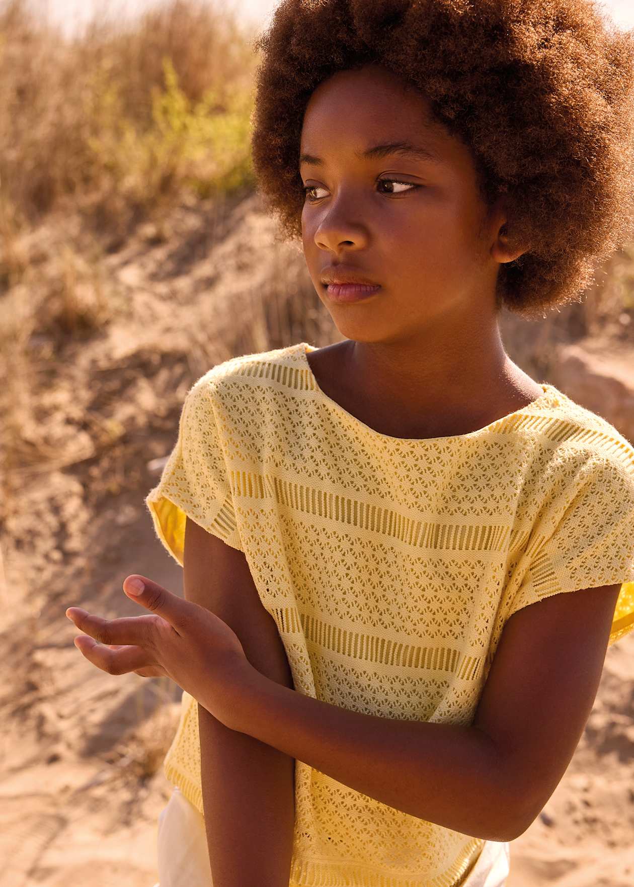 Yellow Crochet Top