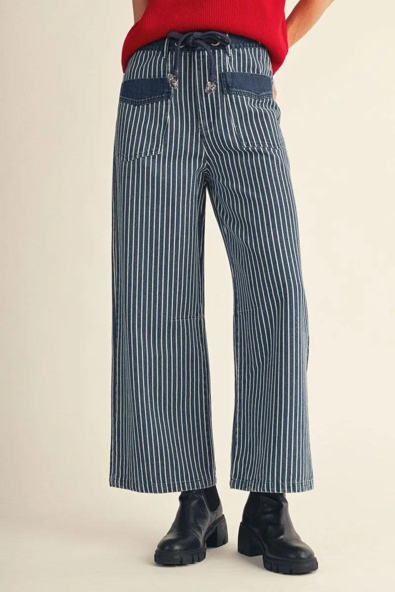 Denim Drawstring Pant