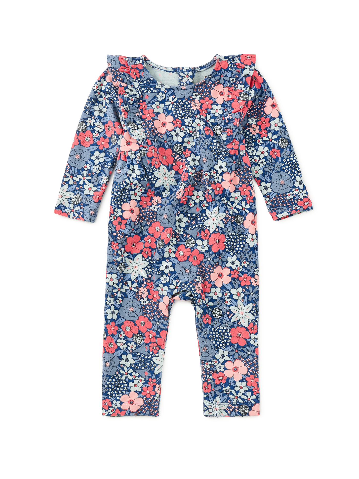 Chelsea Garden Ruffle Shoulder Romper