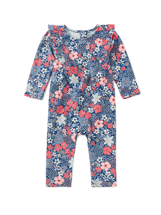Chelsea Garden Ruffle Shoulder Romper